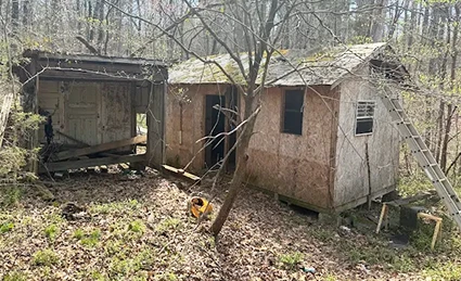 Backyard Shed Removal in Gastonia, North Carolina