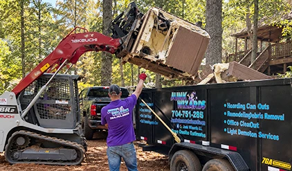Heavy Machinery Hot Tub Removal and Cleanup in Gastonia, NC