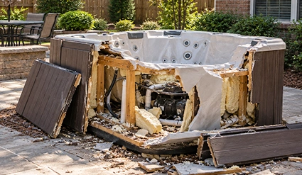 Hot Tub Teardown and Cleanup in Gastonia, NC